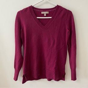 BANANA REPUBLIC EXTRA FINE MERINO WOOL PINK SWEATER
